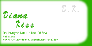 diana kiss business card